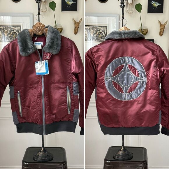 Vintage Late 70s Early 80s The Line Ski Jacket Goose Down Feather Fill M L - Picture 1 of 12
